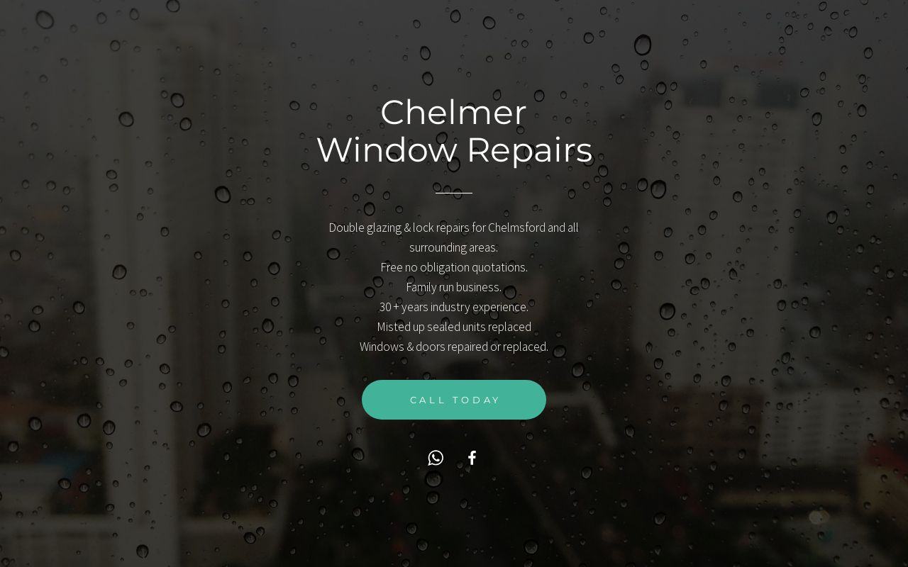 Chelmer Window Repairs – Window Repairs Chelmsford – Double Glazing Repairs Chelmsford – Sealed Unit Repairs Chelmsford